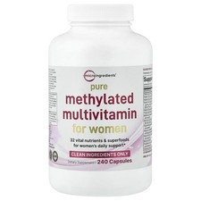 Pure Methylated Multivitamin For Women, 240 Capsules