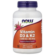 Vitamin D3 & K2, 240 Capsules