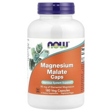 Magnesium Malate Caps, 95 mg, 180 Veg Capsules