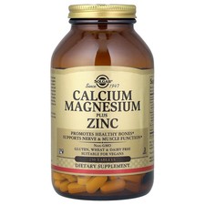 Calcium Magnesium Plus Zinc, 250 Tablets