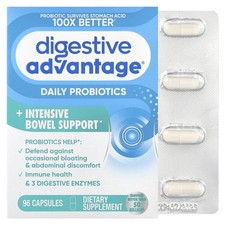 Digestive Advantage®, Daily Probiotics + Intensive Bowel Support, 96 Capsules