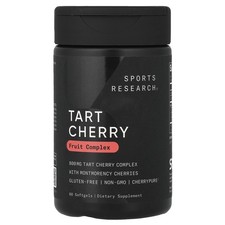Sports Research Tart Cherry Concentrate 800 mg 60 Softgels Dairy-Free, Egg-Free,