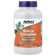Now Foods Silica Complex 180 Tablets GMP Quality Assured, Vegan, Vegetarian