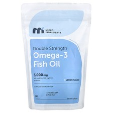 Omega-3 Fish Oil, Lemon, 240 Softgels (1,000 mg per Softgel)