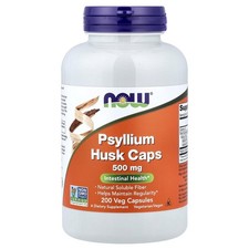 Psyllium Husk Caps, 200 Veg Capsules (0.5 g per Capsule)