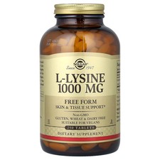 L-Lysine, Free Form, 1,000 mg, 250 Tablets