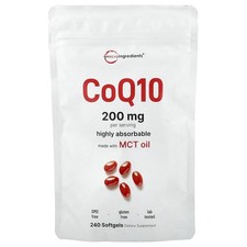 CoQ10, 240 Softgels (100 mg per Softgel)