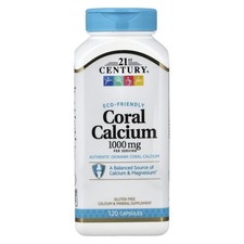 21st Century Coral Calcium 1000 mg 120 Capsules EcoFriendly