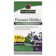 Nature s Answer Pueraria Mirifica 150 mg 60 Vegetarian Capsules Cruelty-Free,