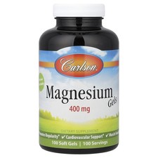 Magnesium Gels, 400 mg, 100 Soft Gels