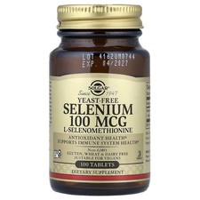 Selenium, Yeast-Free, 100 mcg, 100 Tablets