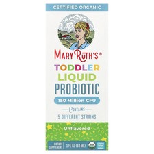 Toddler Liquid Probiotic Drops, For Ages 1-3 Years, Unflavored, 1 fl oz (30 ml)