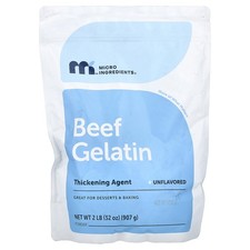 Beef Gelatin Powder, Unflavored, 2 lb (907 g)