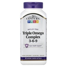 Triple Omega Complex 3-6-9, 90 Enteric Coated Softgels