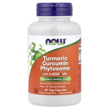 Now Foods Curcumin Phytosome 60 Veggie Caps GMP Quality Assured, Vegan,