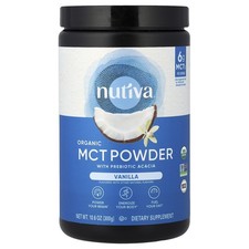 Organic MCT Powder with Prebiotic Acacia, Vanilla, 10.6 oz (300 g)