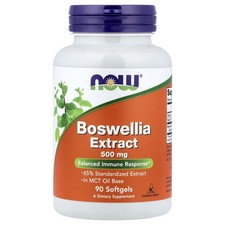 Now Foods Boswellia Extract 500 mg 90 Softgels GMP Quality Assured