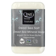 Dead Sea Mineral Bar Soap, Fragrance Free, 7 oz (198 g)