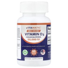 Vitamin D3, 1,250 mcg (50,000 IU), 60 Vegetable Capsules