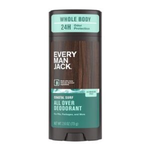 Every Man Jack All Over Solid Deodorant Coastal Surf - 2.6oz