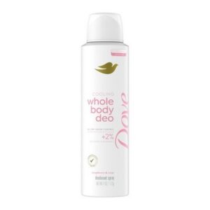 Dove Women s Whole Body Deodorant Cooling Spray Raspberry & Rose Aluminum 4 oz