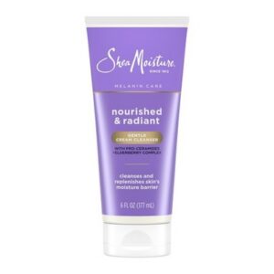 SheaMoisture Melanin Care Gentle Cream Cleanser, Nourished & Radiant with Pro-Ceramides & Elderberry Complex - 6 fl oz: Face Cleanser