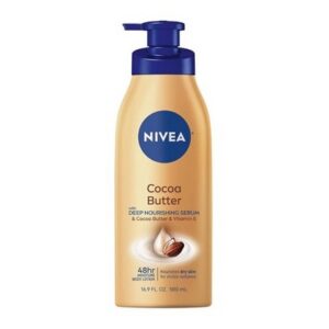Nivea Lotion Cocoa Butter 16.9 Ounce Pump Nourishes Dry Skin (Pack of 6)
