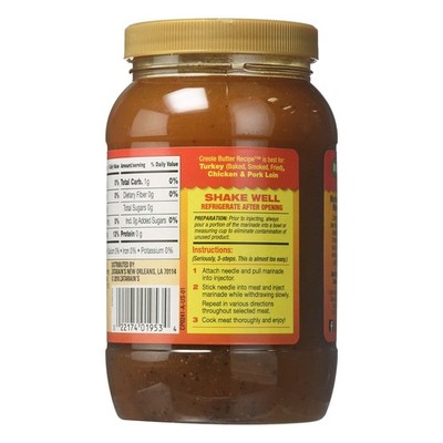 Zatarain's Cajun Injector Fat Free Creole Butter Injectable Marinade 16 fl oz - Image 2