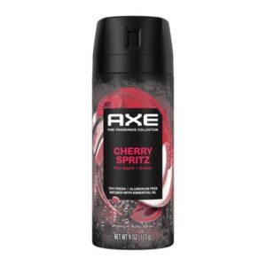 Axe Deodorant Body Spray Fine Fragrance Cherry Spritz Aluminum Free 4.0 oz