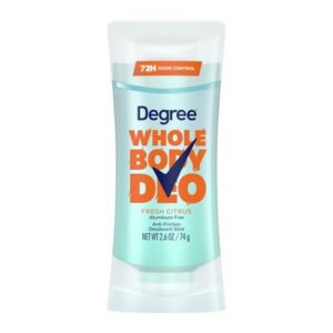 Degree Women Whole Body Deodorant Stick Women Citrus Scent Aluminum Free 2.6 oz
