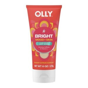 OLLY Bright Body Scrub with Ginseng 6 oz