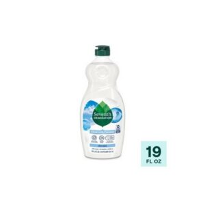 Seventh Generation Free & Clear Liquid Dish Soap - 19 fl oz: Hypoallergenic, Dissolves Food, Safe for Sensitive Skin