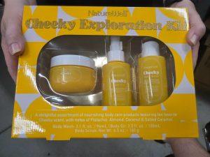 NatureWell Cheeky Exploration Kit, Body Wash + Body Oil 3.3 oz + Body Scrub 6.3