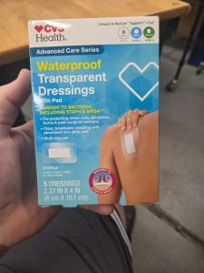 CVS Health Waterproof Transparent Dressings with Pad, 2.37 x 4 in, 5 ct