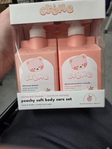 The Creme Shop Peachy Soft Body Care Set, White Peach Bliss Body Cleanser