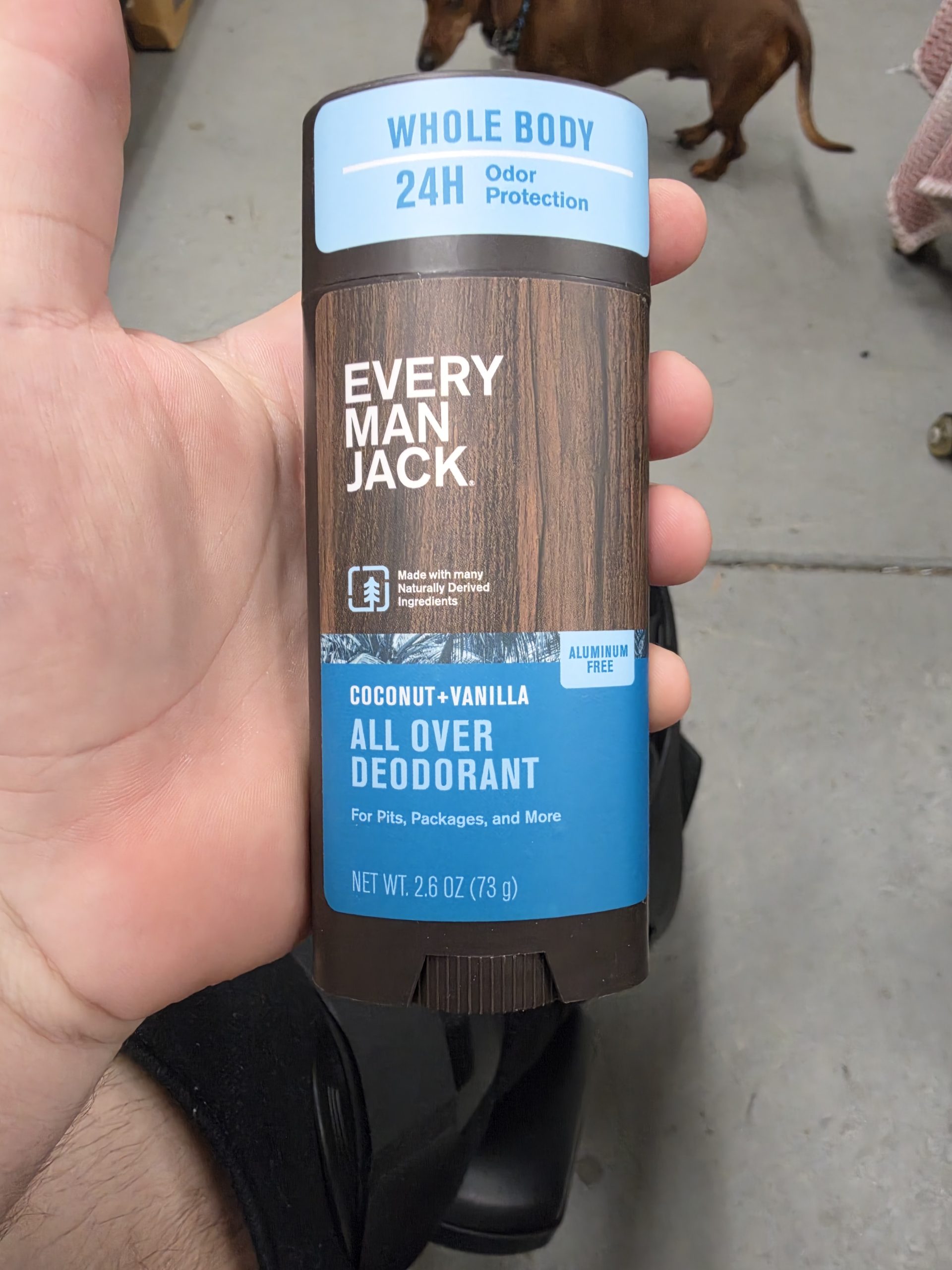 Every Man Jack All Over Solid Deodorant Coconut + Vanilla- 2.6oz