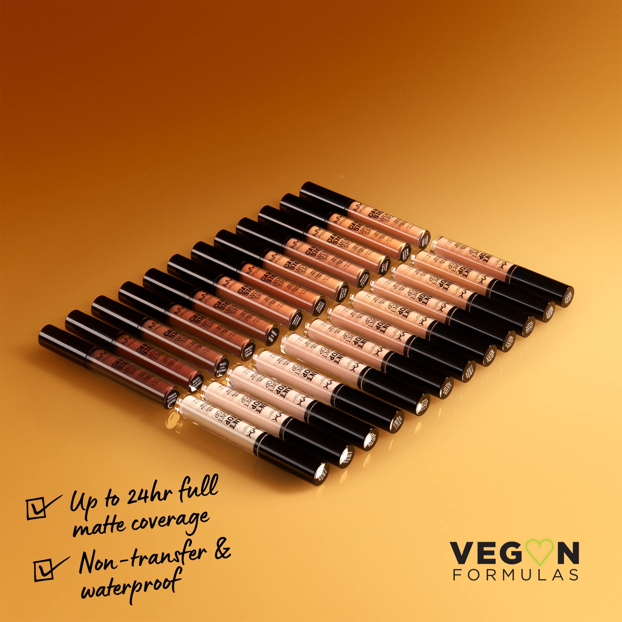 NYX PROFESSIONAL MAKEUP Can't Stop Won't Stop Contour Concealer, 24h Full Coverage Matte Finish - Natural - Image 2