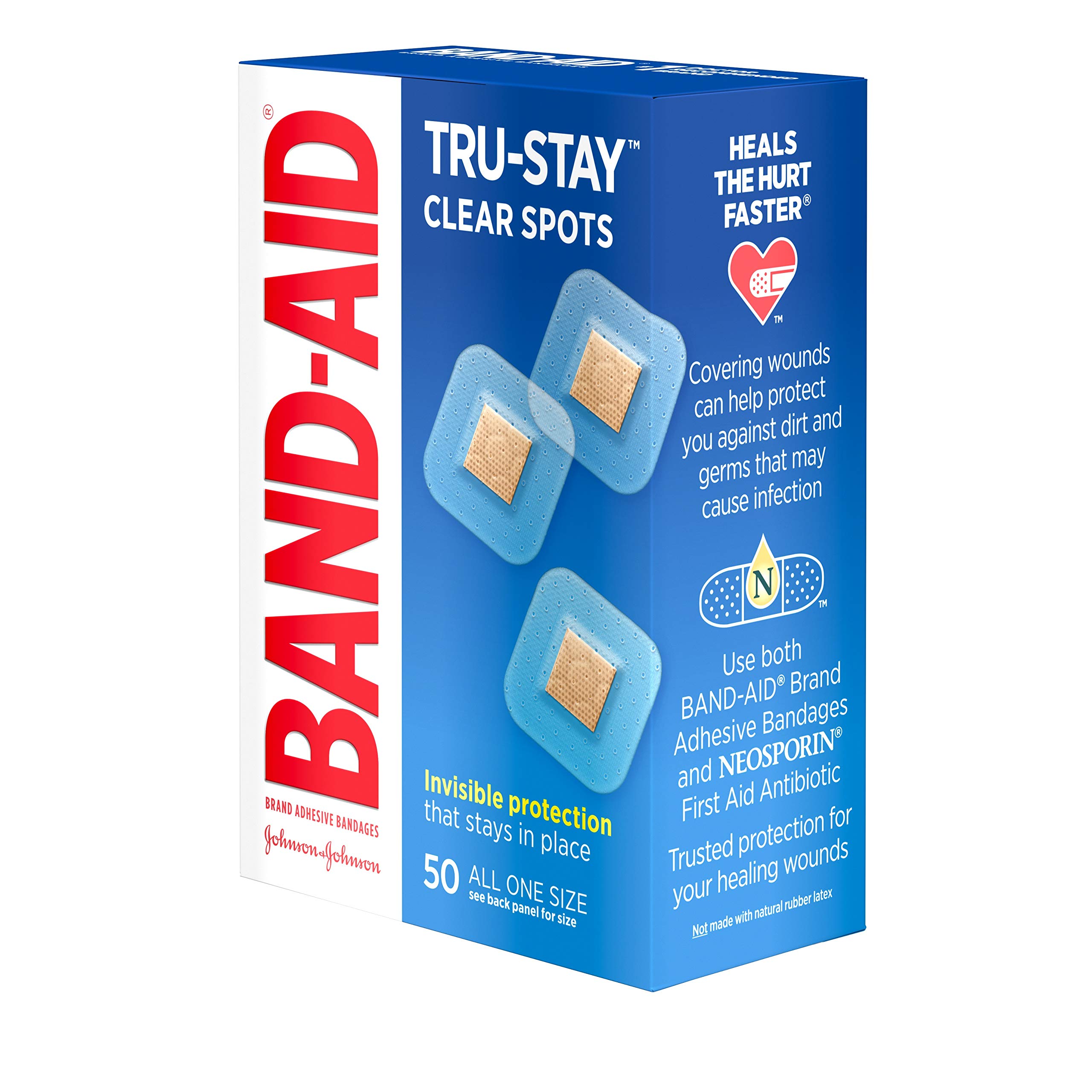 Band-Aid Brand Tru-Stay Clear Spots Bandages for Discreet First Aid, All One - Image 2